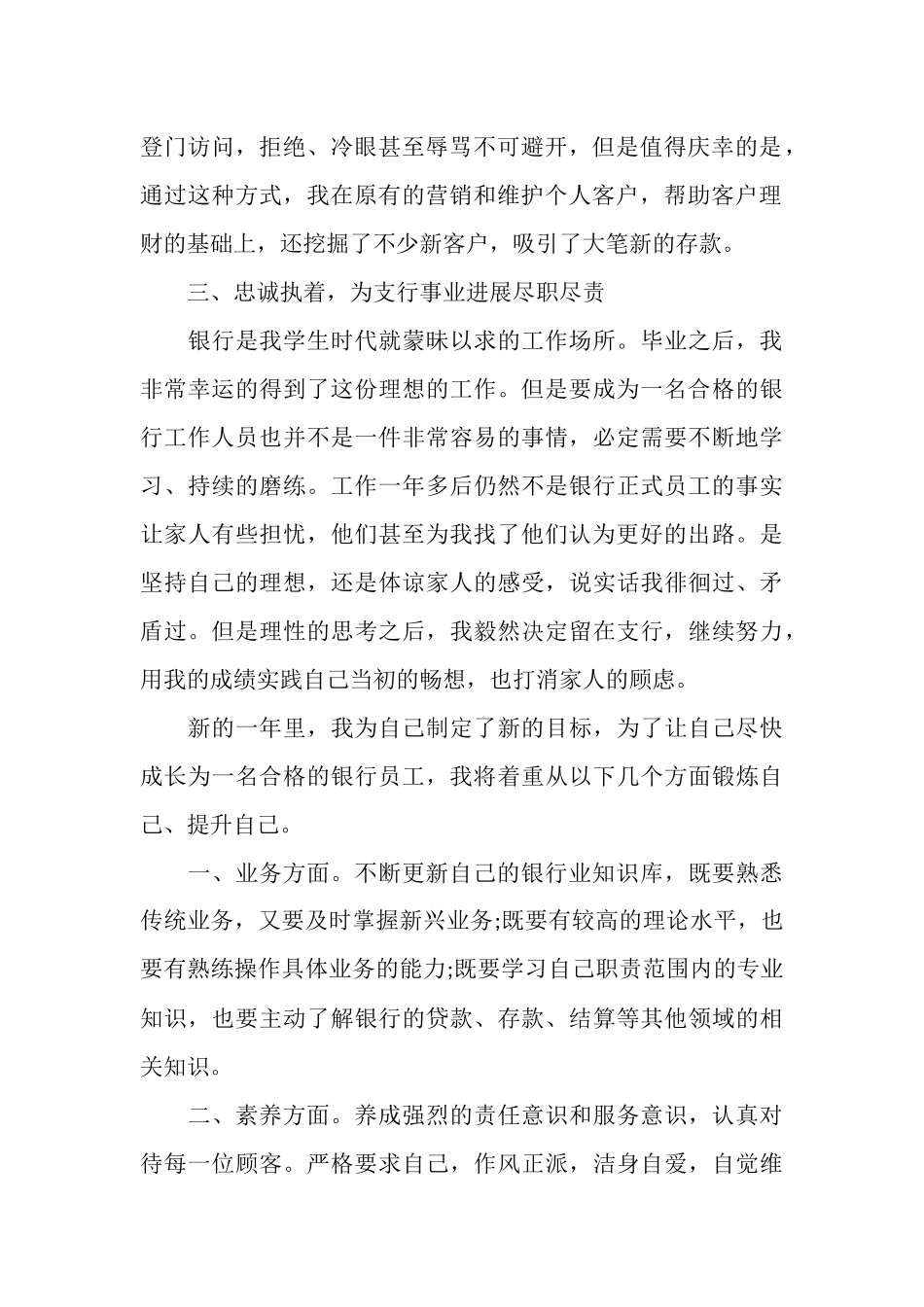 银行员工个人总结范文_第2页
