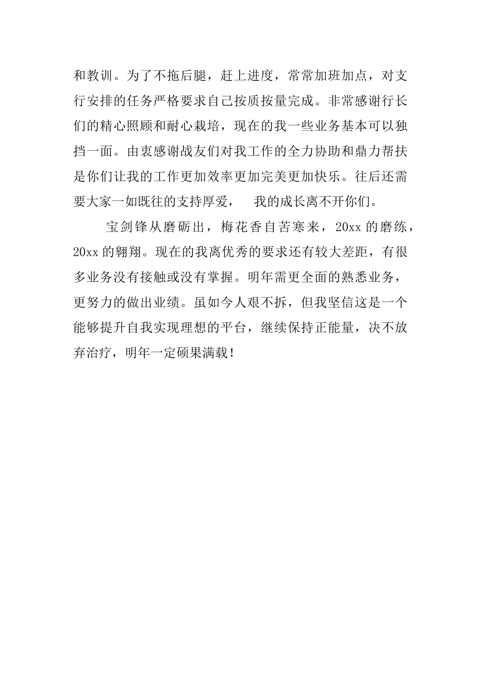 银行客户经理年度述职报告_第3页