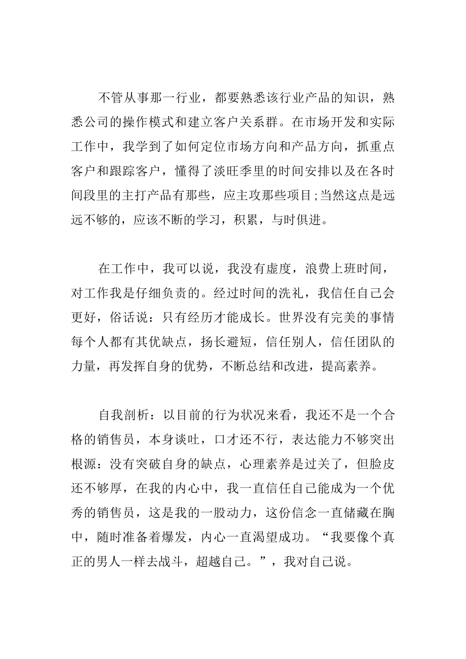 销售个人年终总结500字范文_第2页