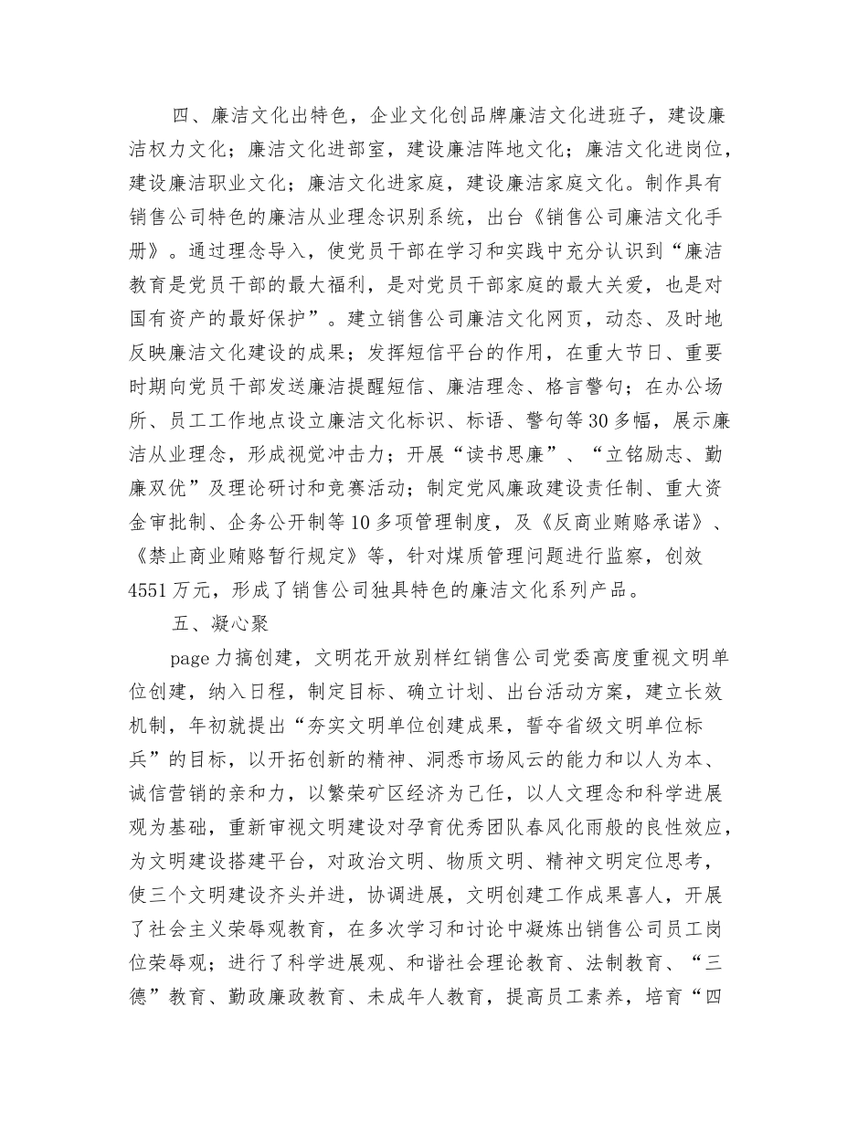 销售公司党委先进事迹_第3页