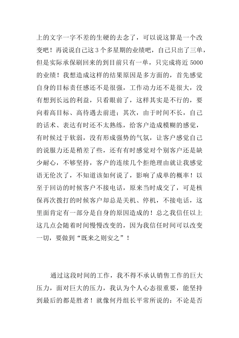 销售新人个人工作总结_第2页