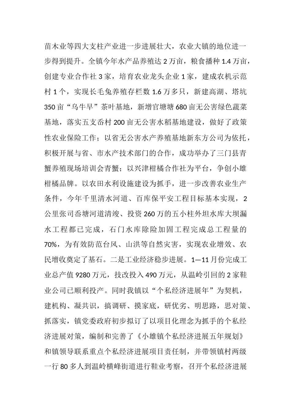 镇2025年党委政府工作总结及2025年工作计划_第2页