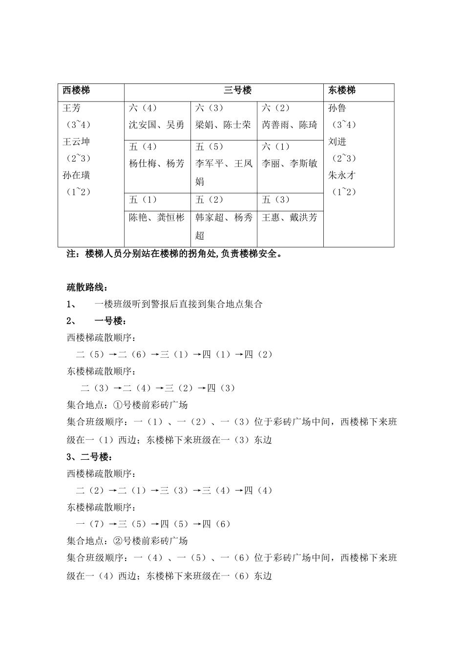 防震应急疏散演练方案_第3页