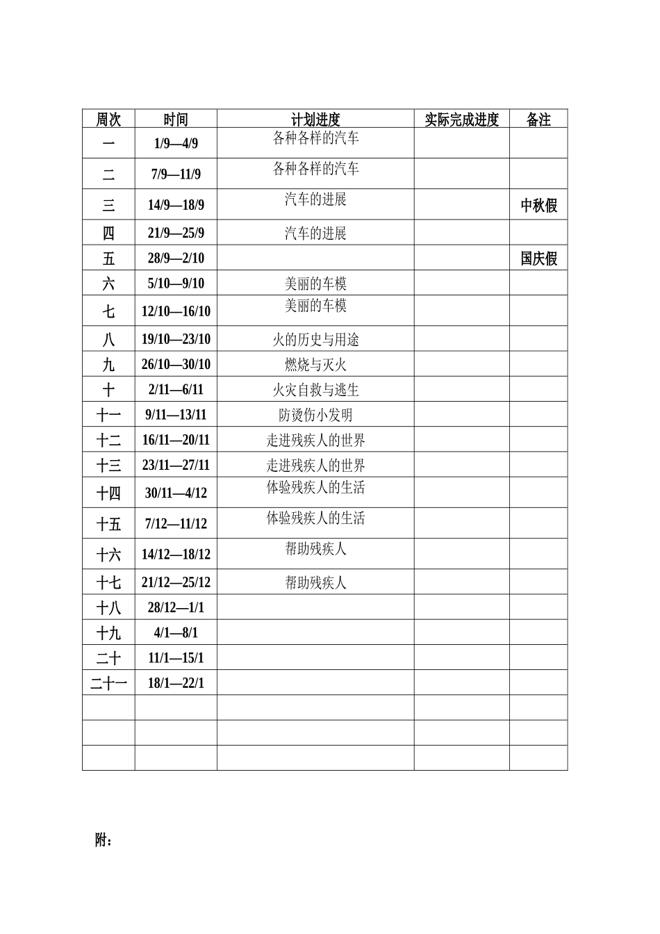 陈敏综合实践教学工作计划表上及考核方案_第2页
