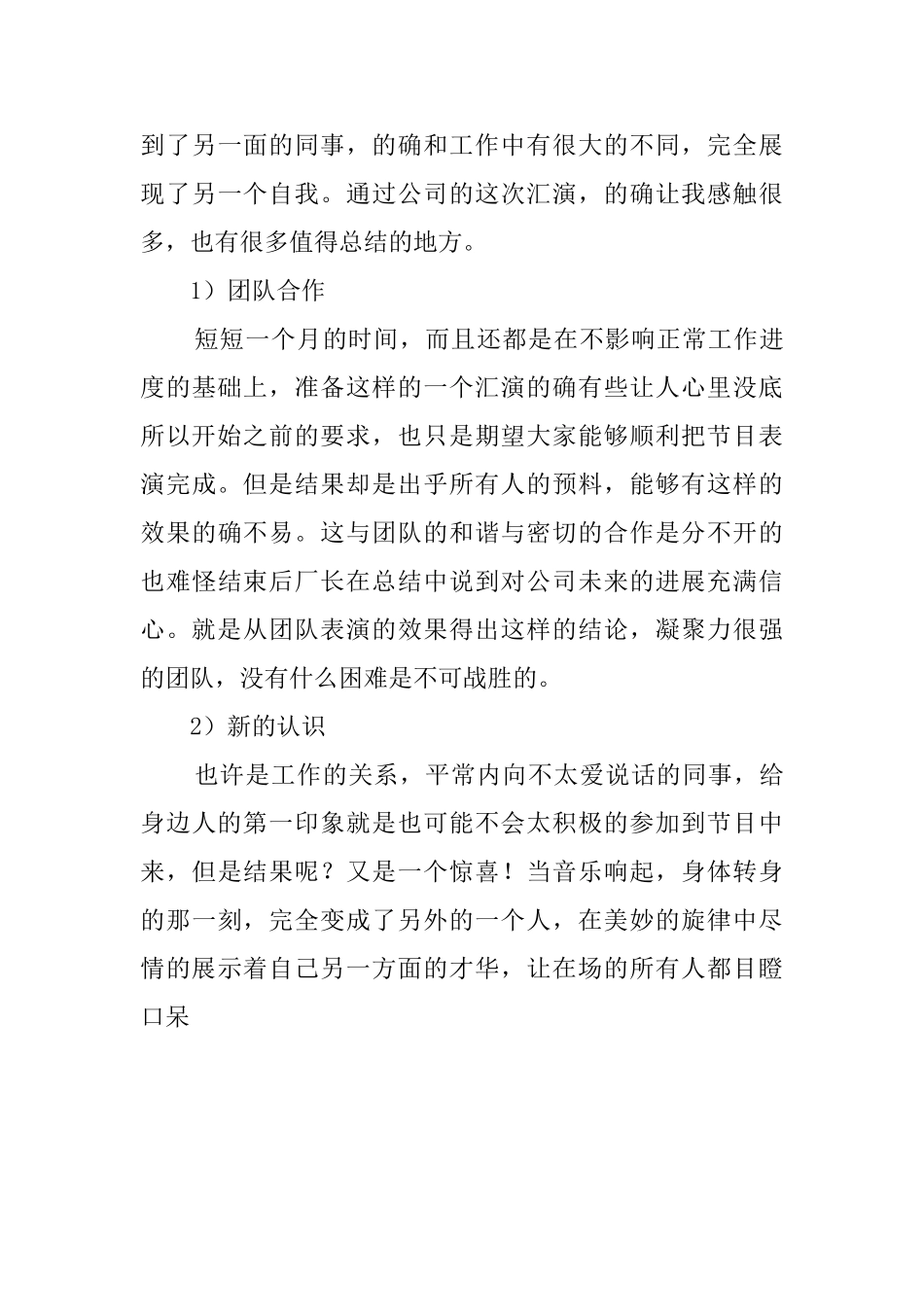 除夕晚会文艺活动总结_第2页