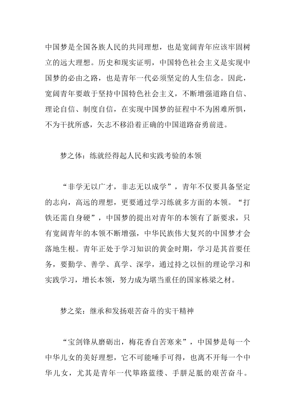 青年筑梦中国心得体会_第2页