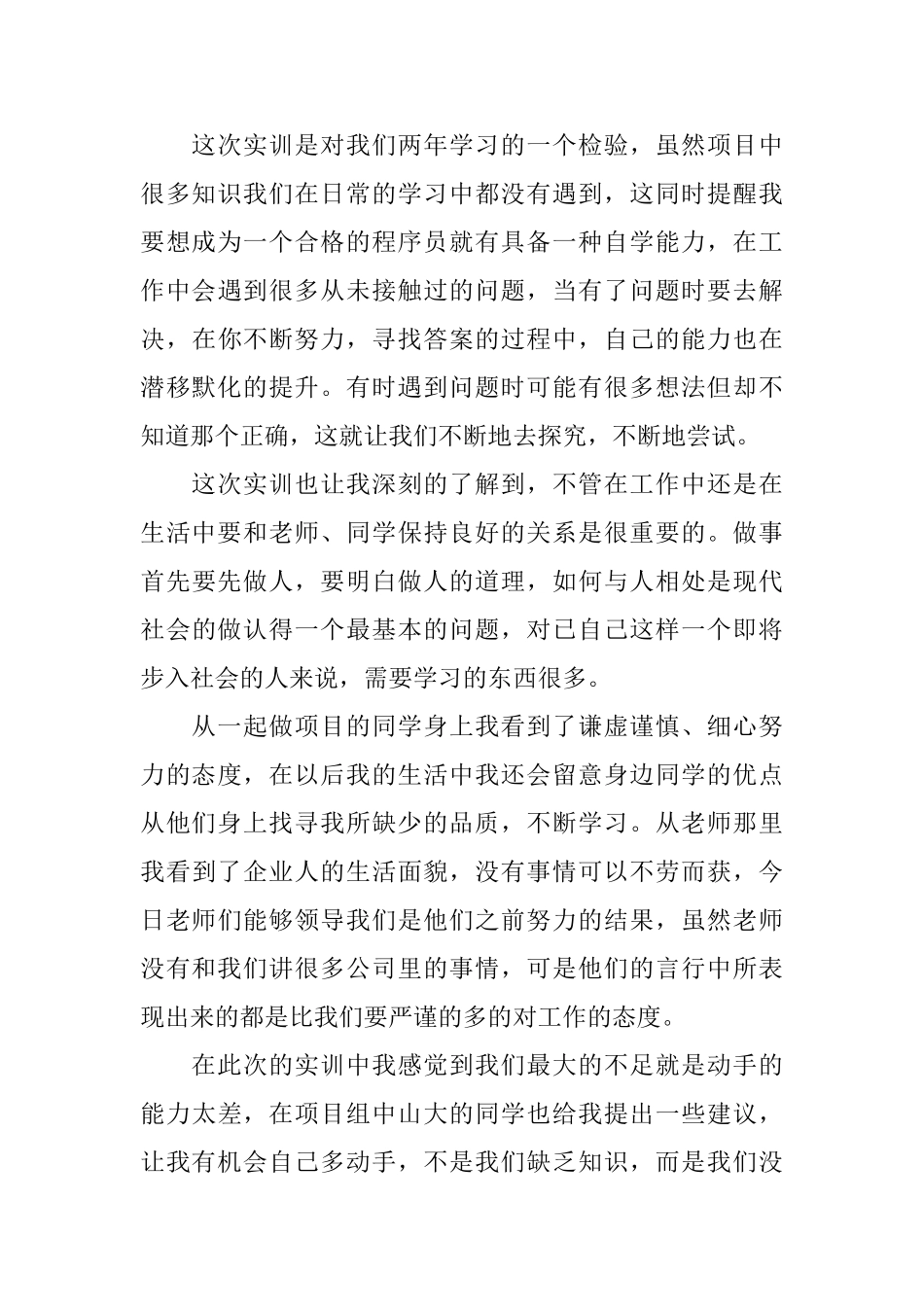 项目报告的总结怎么写_第3页