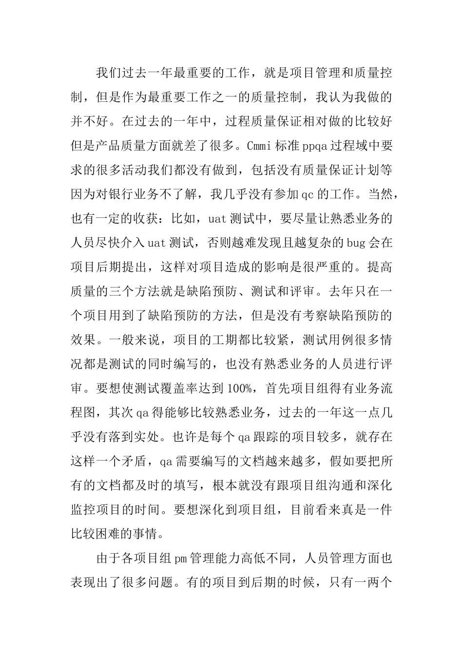 项目管理个人年终总结_第3页