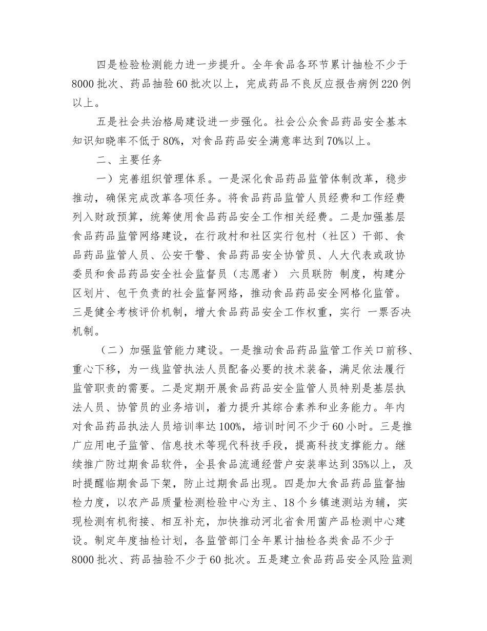 食品药品安全县活动方案_第2页