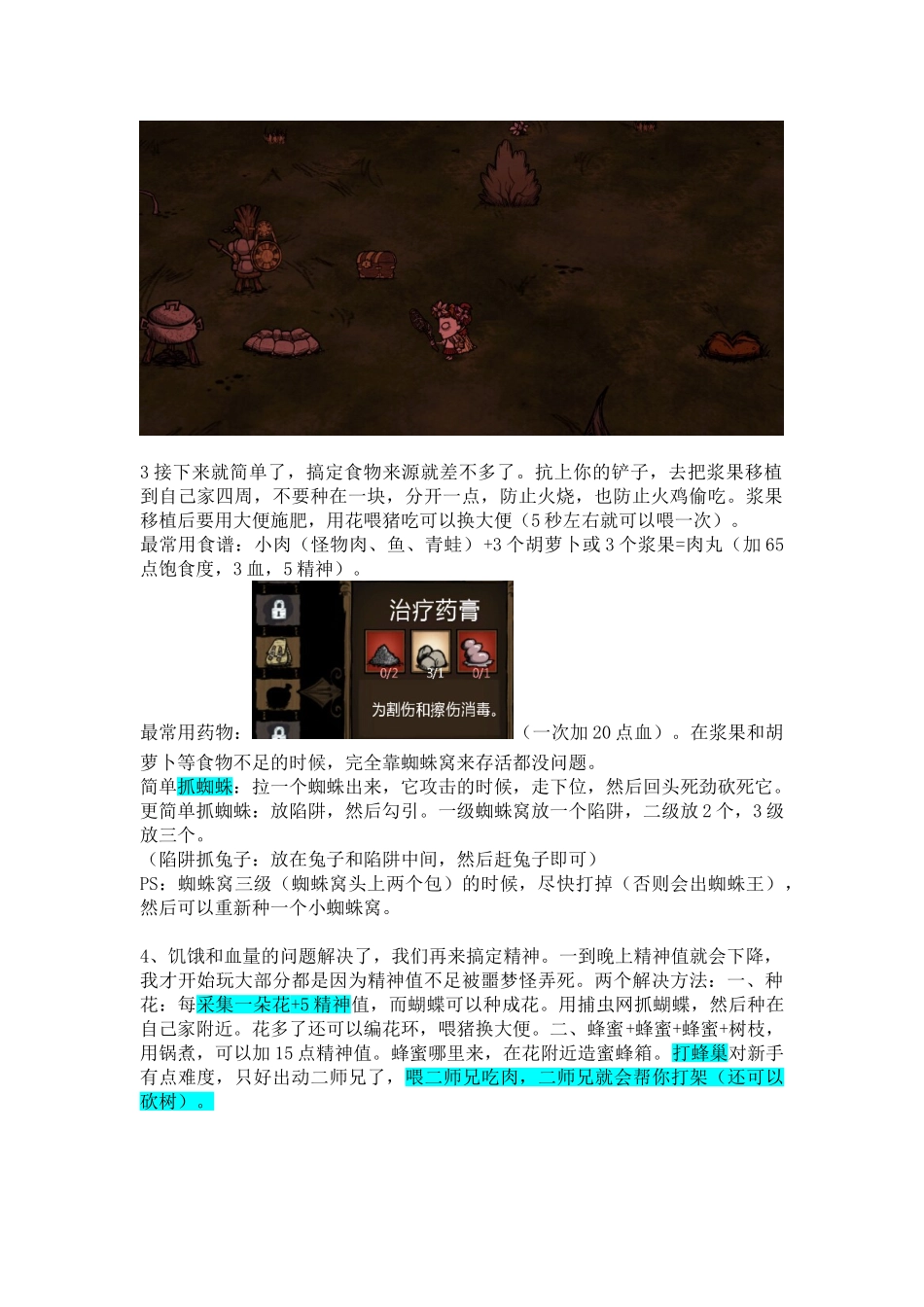 饥荒新手基本生存攻略_第2页