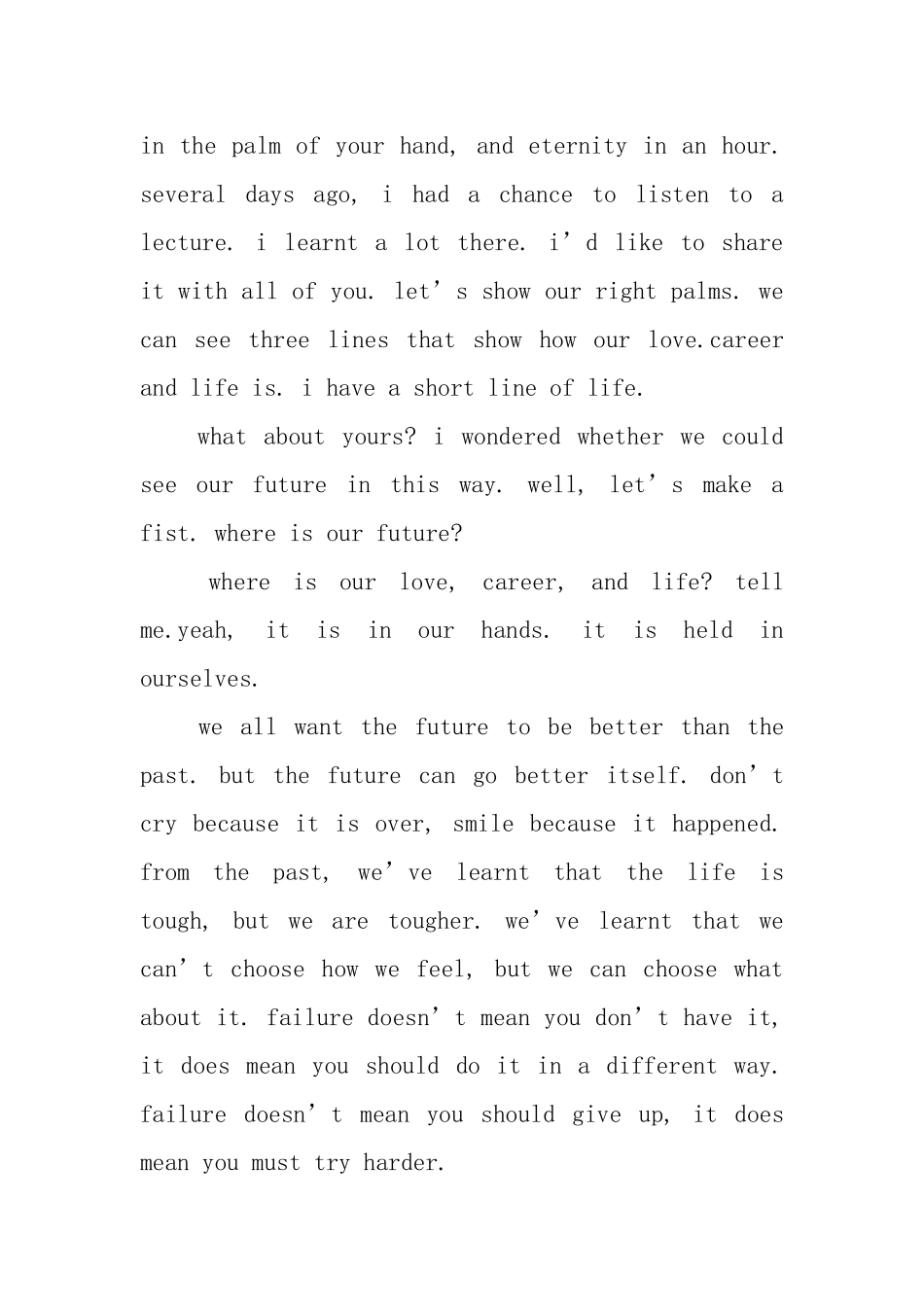 高中生英语演讲稿3分钟带翻译_第2页