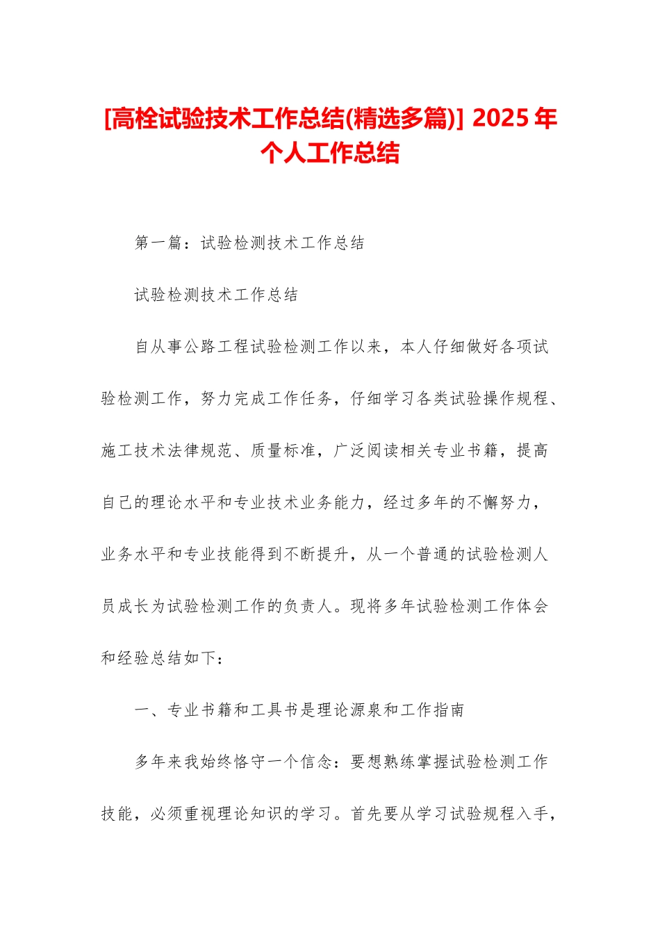 -2025年个人工作总结_第1页