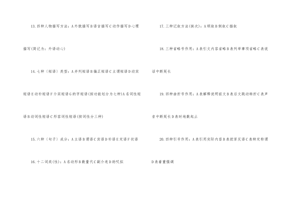 2025中考语文核心知识点汇总_第3页
