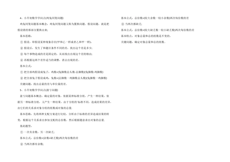 2025小升初数学知识点总结-1_第2页