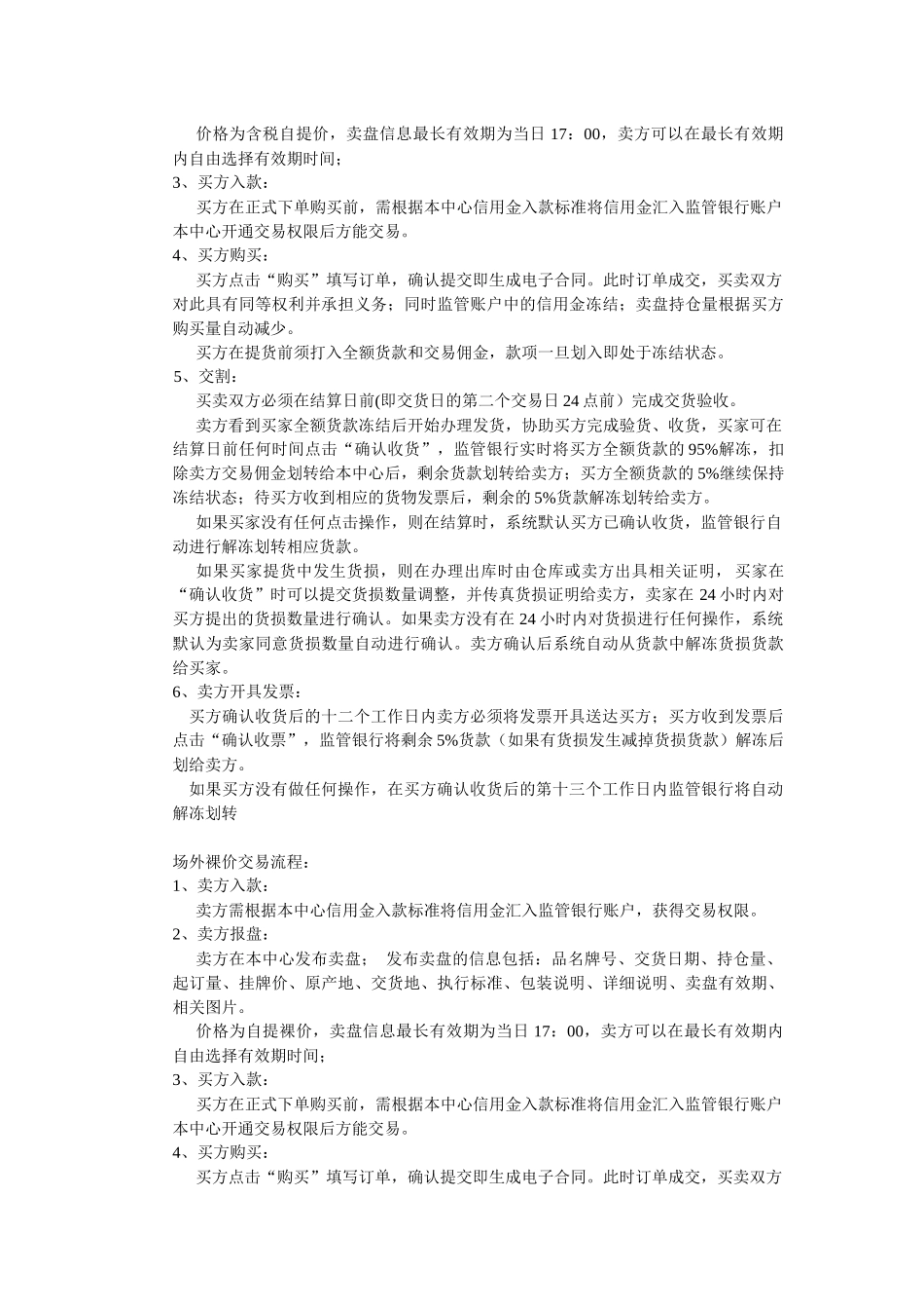 《金银岛网交所现货中心交易管理办法》_第3页
