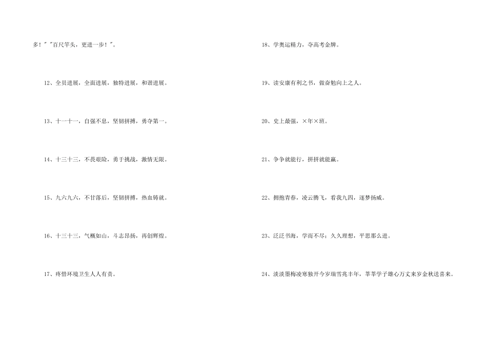 2025年初中班级的口号集合55条_第2页