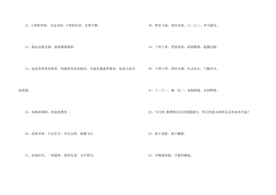 2025年初中班级的口号集锦59句_第2页