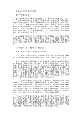 2025年制作公司员工年度工作总结