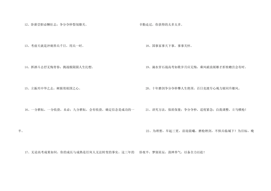 2025年加油的考试口号锦集52条_第2页