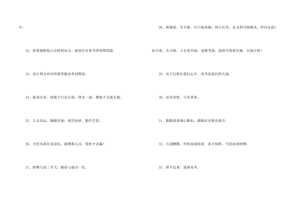 2025年加油的高考口号大合集41句_第3页