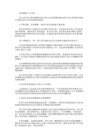 2025年劳动最新个人总结