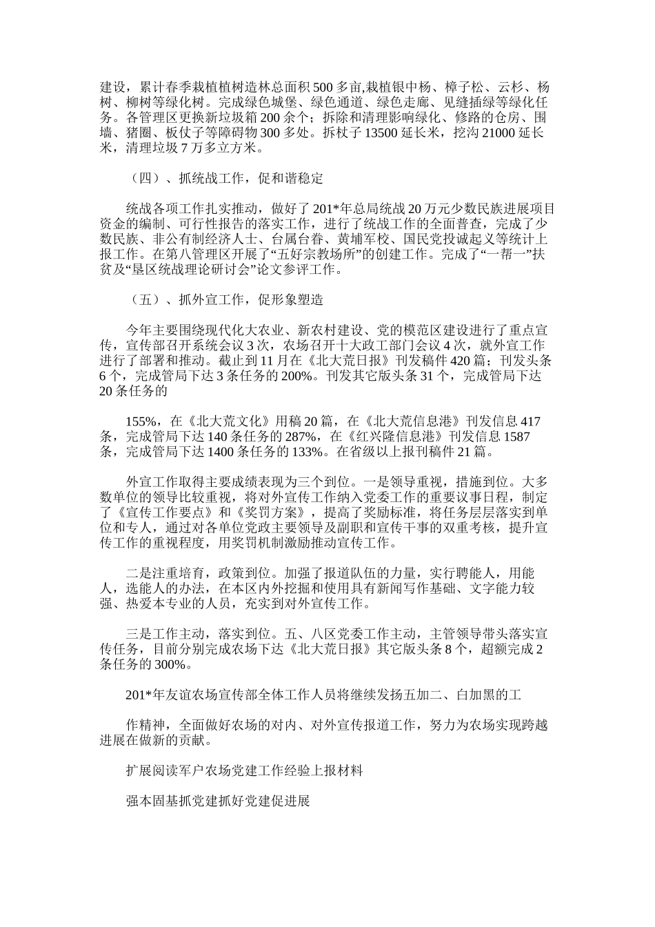 2025年友谊农场宣传工作总结_第2页