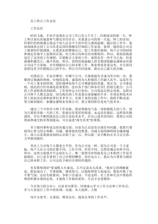 2025年员工转正工作总结word版