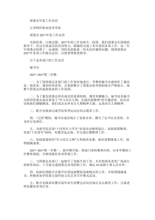 2025年团委会年度工作总结