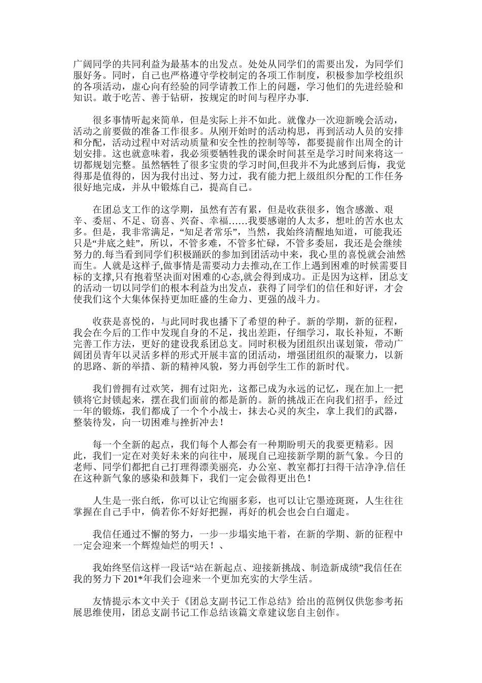 2025年团总支副书记工作总结范文_第3页