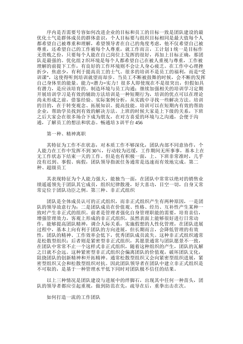 2025年团队精神建设学习总结_第2页