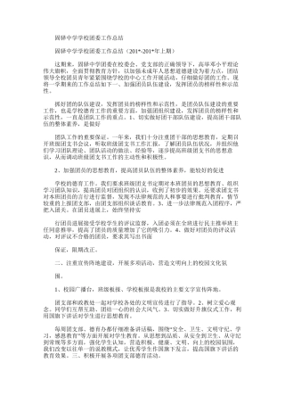 2025年固驿中学学校团委工作总结