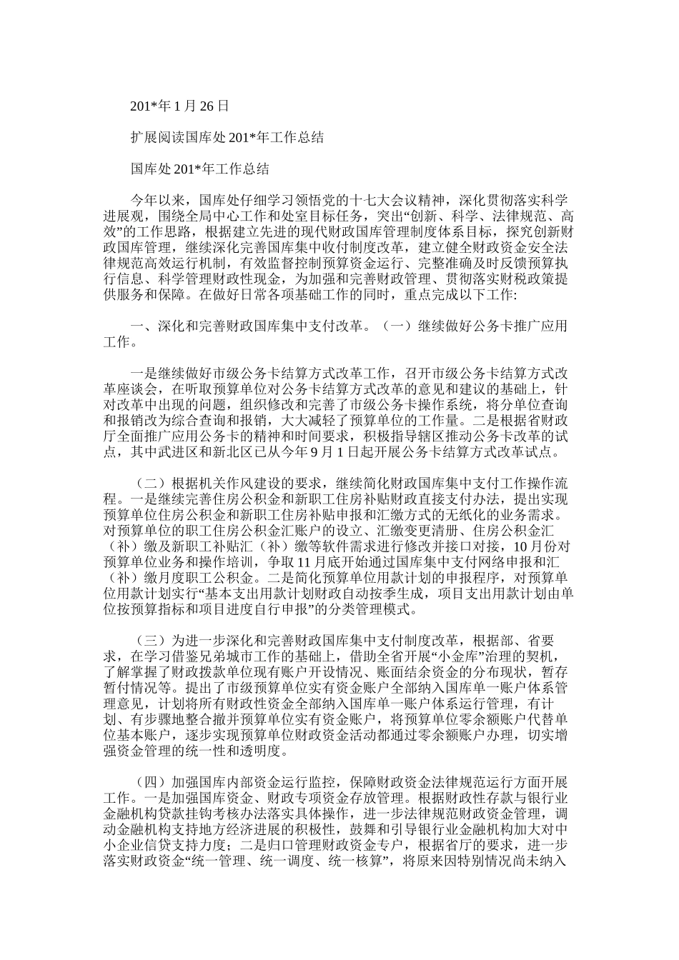 2025年国库工作总结_第2页