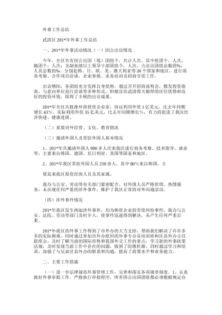2025年外事工作总结范文
