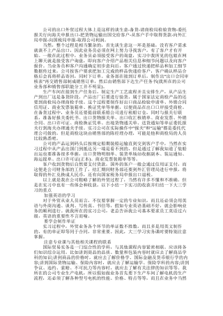 2025年大学生寒假实习报告：国际贸易实务实习