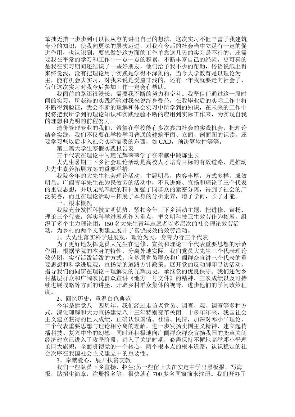 2025年大学生寒假实践报告表_第3页