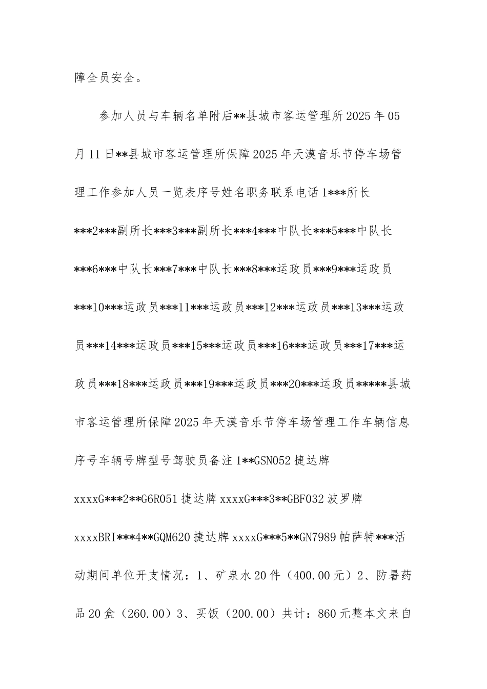 2025年天漠音乐节停车场管理工作实施方案-天漠音乐节_第3页