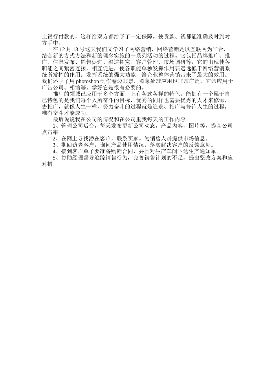 2025年实习生电子商务的实习报告_第2页