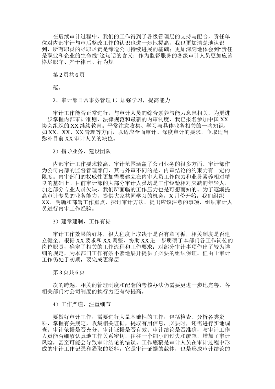 2025年审计部长年终总结_第2页