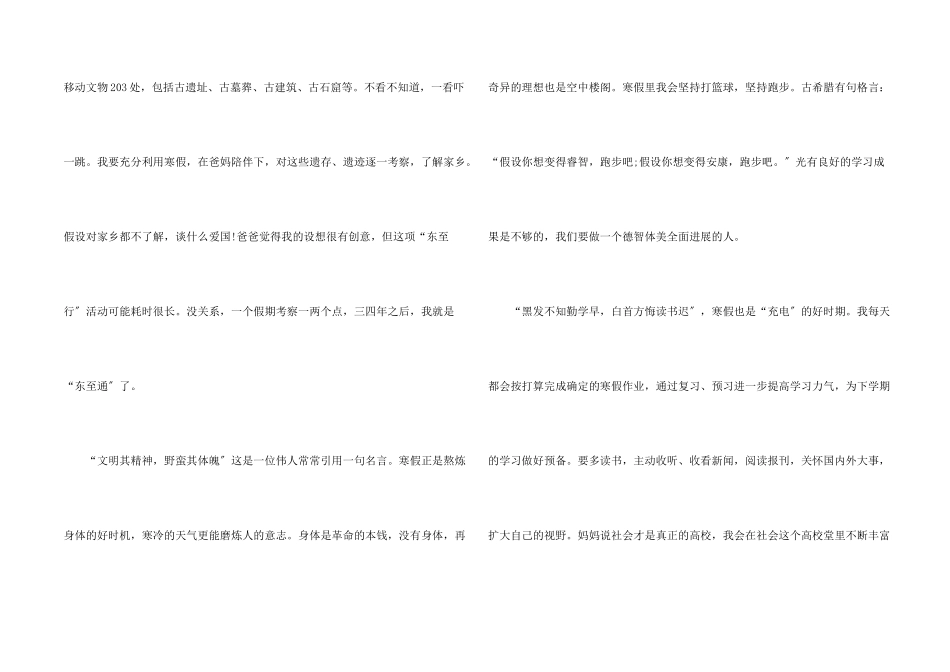 2025年寒假计划为主题的优秀_第2页