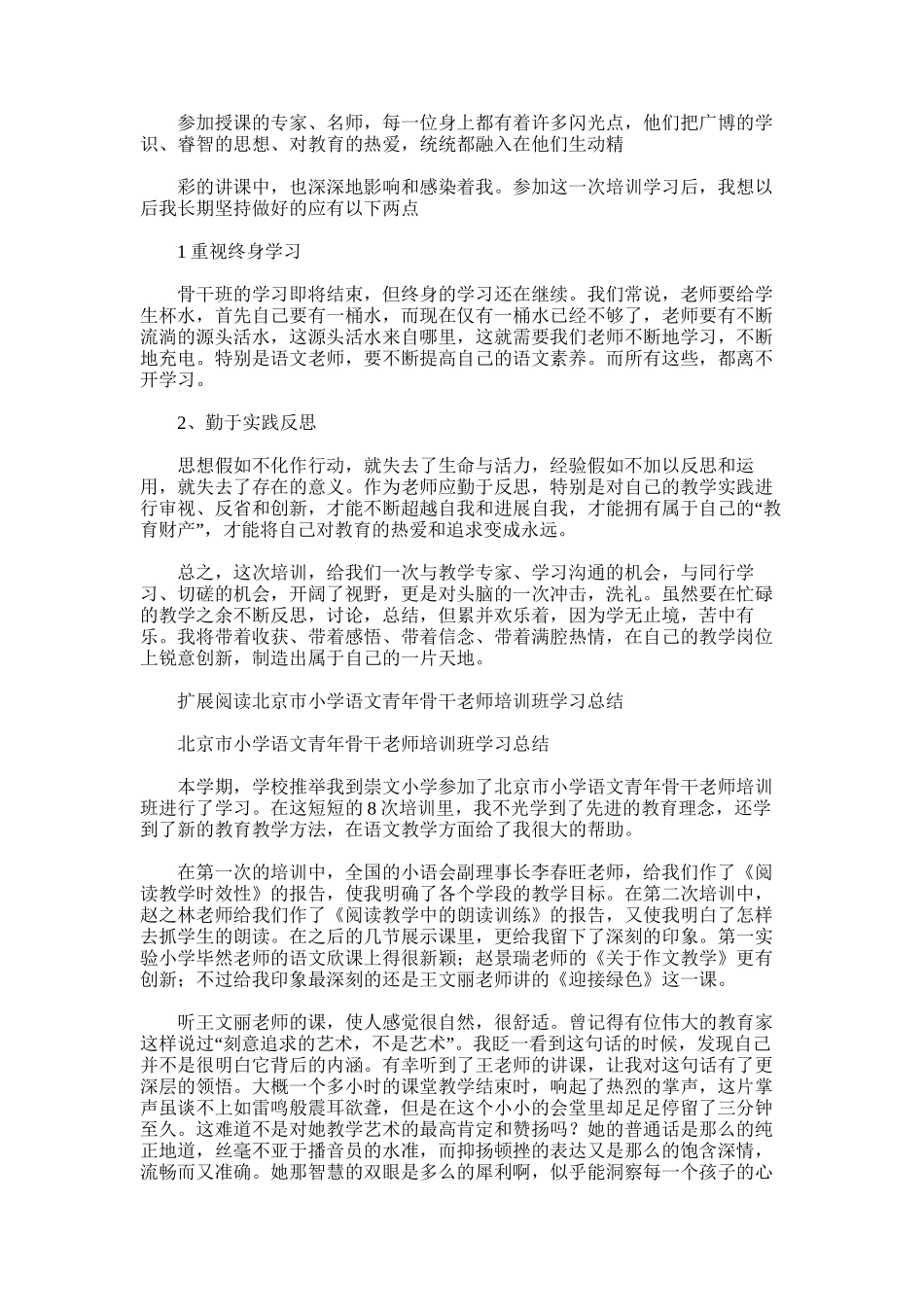 2025年小学语文骨干班学习总结_第3页