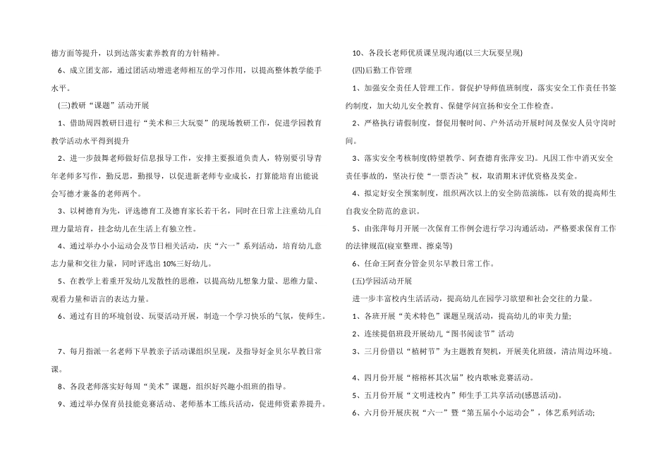 2025年幼儿园春季园务工作计划_第2页