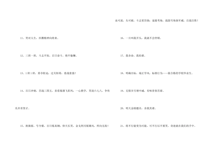 2025年激励士气的考试口号29句_第2页