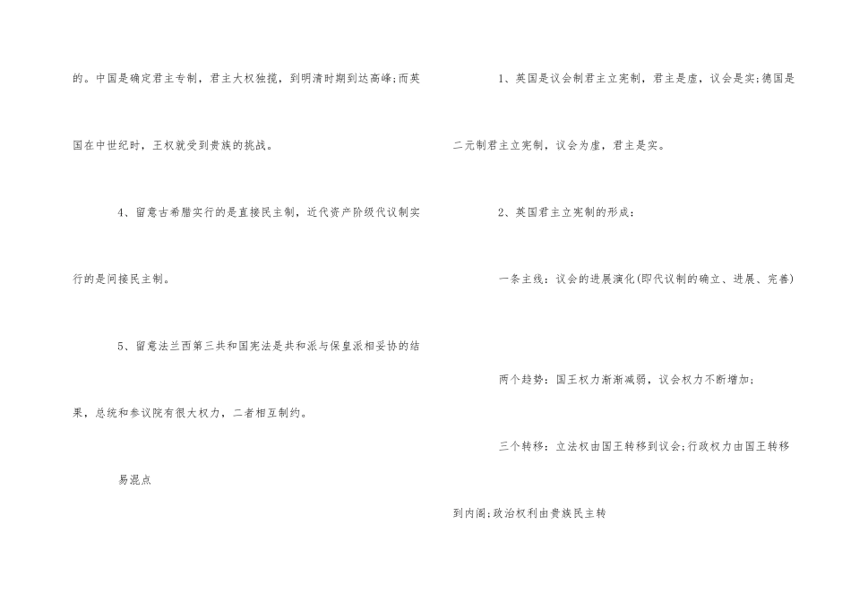 2025年高考历史易混淆知识点汇总_第2页