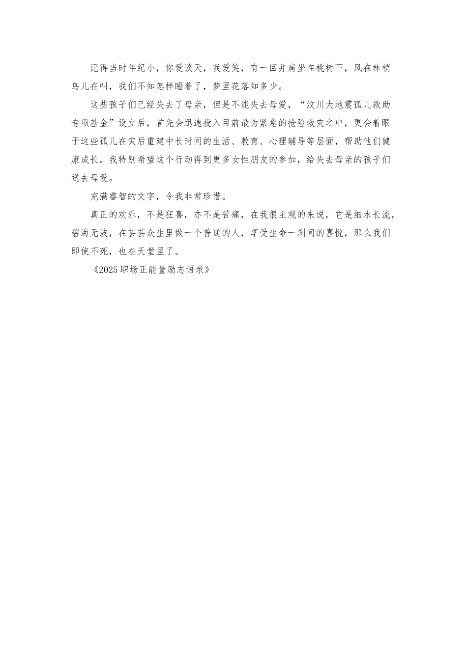 2025职场正能量励志语录_第3页