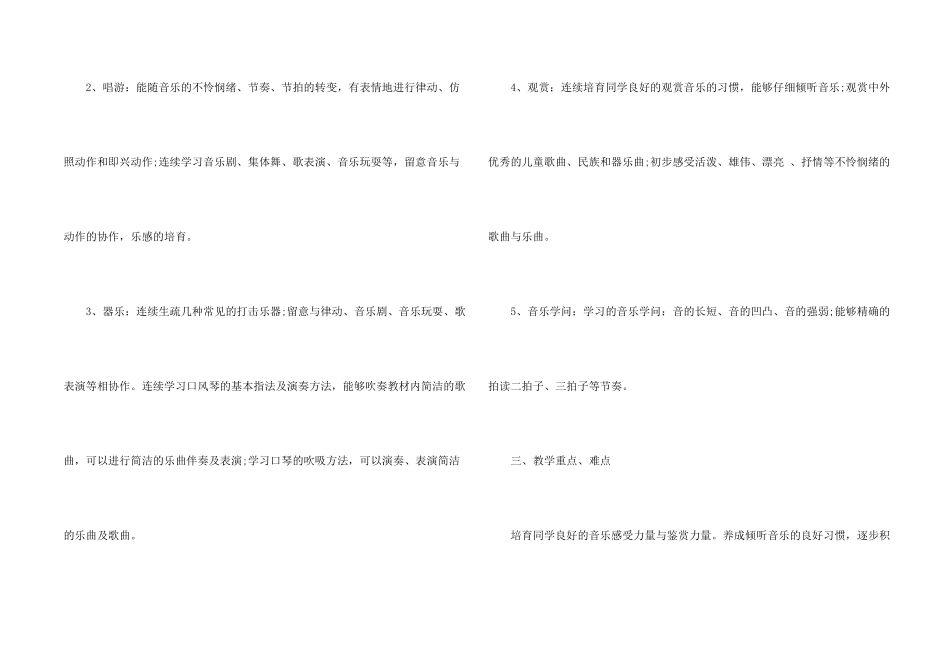 2025音乐教师新学期工作计划_第2页