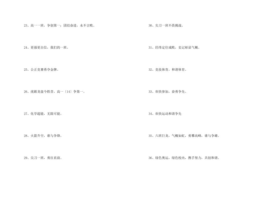 2025高中校运会口号大全_第3页