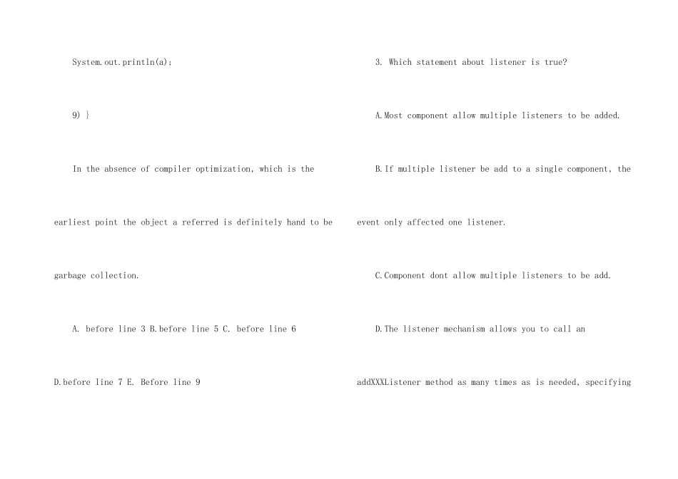 java开发工程师模拟试题2025_第3页