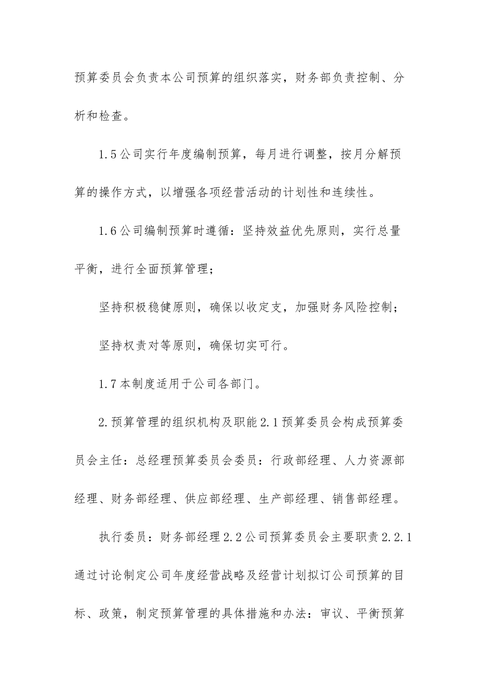 《公司预算管理制度》-1_第2页