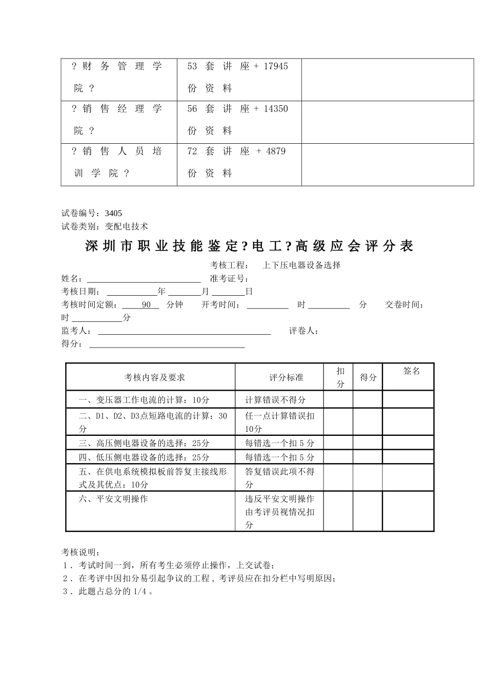 《电工》高级应会试卷_第2页