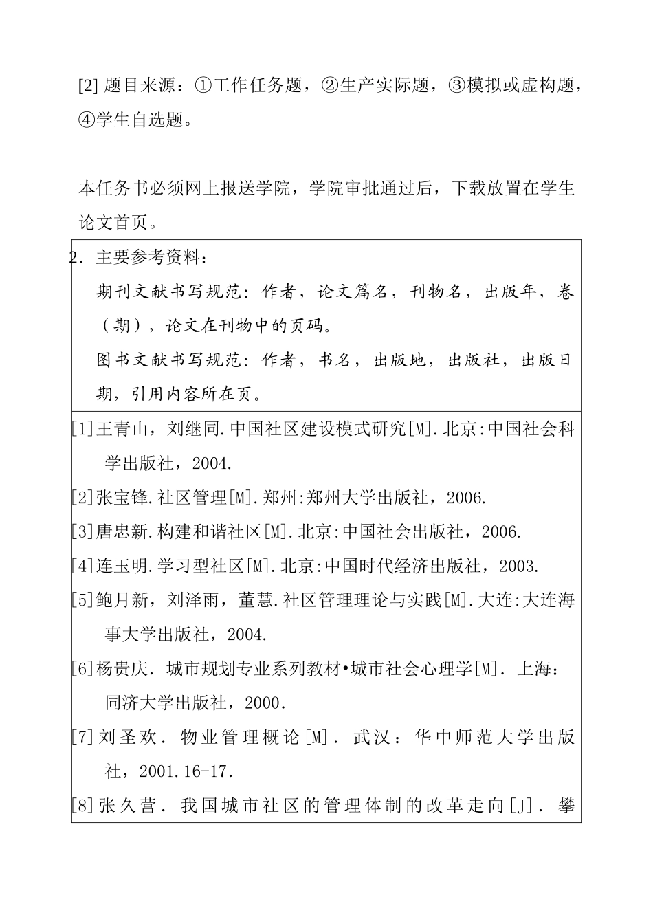 城市社区管理中存在的问题及其对策分析研究 任务书_第2页